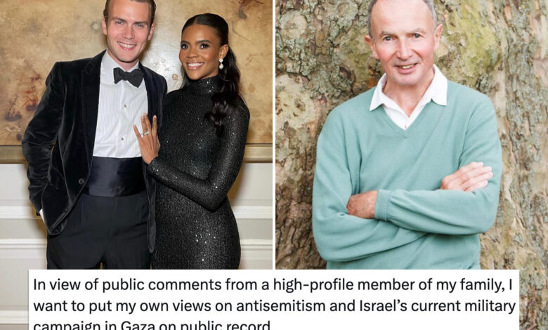 Candace Owens' father-in-law distances himself from her comments about Israel