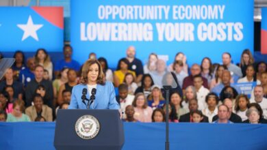 Vice President Kamala Harris unveiled her economic plans at a campaign event in Raleigh on Aug. 16, 2024.