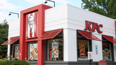 A KFC restaurant in Saddle Brook, NJ on October 17, 2023.