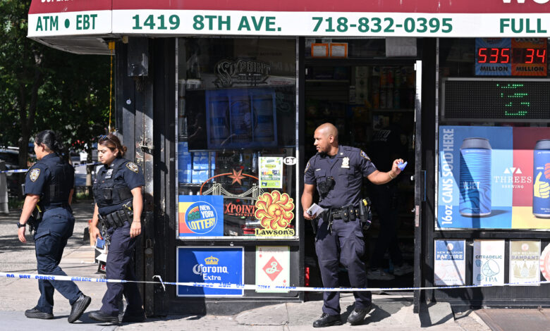 Man, 50, shot in leg during botched robbery at NYC grocery store: cops