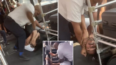 NJ bus driver savagely beats passenger, puts him in chokehold for spitting: video