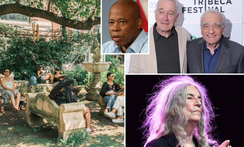 Robert De Niro, Martin Scorcese and Patti Smith fight to save Elizabeth Street Garden