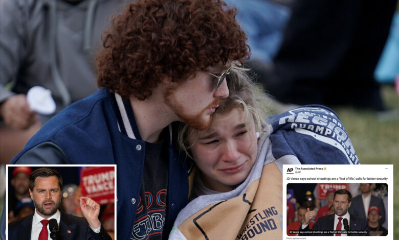 AP deletes X post which claims JD Vance said school shootings were 'fact of life'