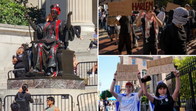 Anti-Israel protesters swarm Columbia University as classes kick off