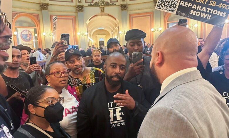 Black activists in California assembly