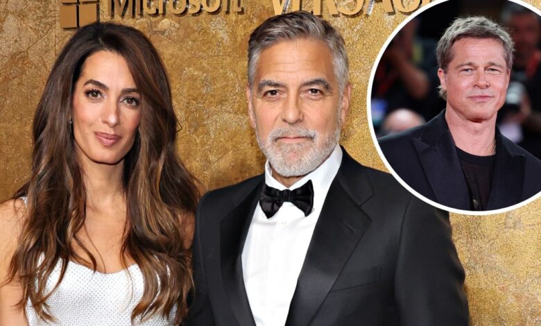 Brad Pitt Looks Up to George Clooney’s Relationship With Amal