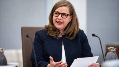 Federal Reserve Governor Michelle Bowman speaking at a Fed Listens event.