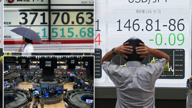 Global stocks tumble after Wall Street drops on worries about the economy