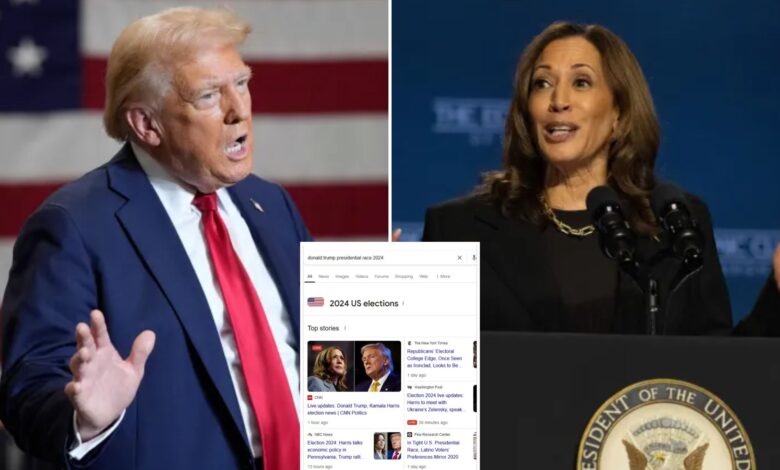 Google search favors Kamala Harris over Donald Trump: study