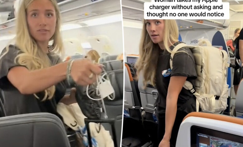 JetBlue passenger clashes with fellow flier over 'stolen' Apple charger