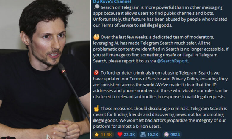 Telegram CEO Pavel Durov will hand over data to government