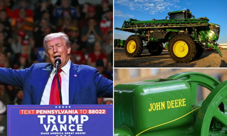 Trump threatens farm equipment supplier with 200% tariff