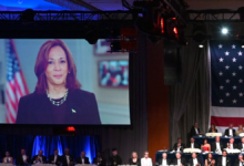 Kamala Harris at Al Smith dinner