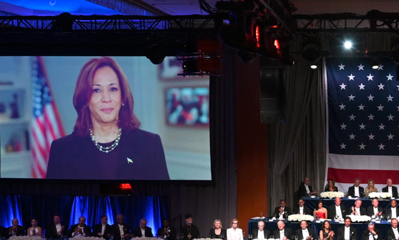 Kamala Harris at Al Smith dinner