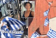 Dimwitted TikTokker tore down Greek flags at NJ restaurant thinking they were Israeli: 'Oh s--t. My bad'