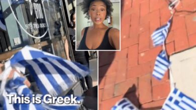 Dimwitted TikTokker tore down Greek flags at NJ restaurant thinking they were Israeli: 'Oh s--t. My bad'