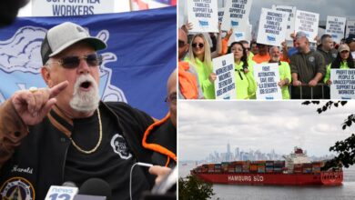 How did 50K dockworkers strike at US ports with only 25K jobs?