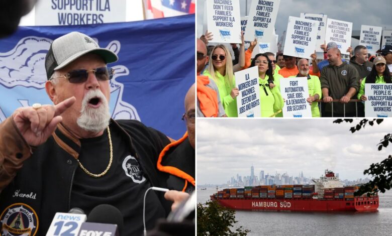 How did 50K dockworkers strike at US ports with only 25K jobs?