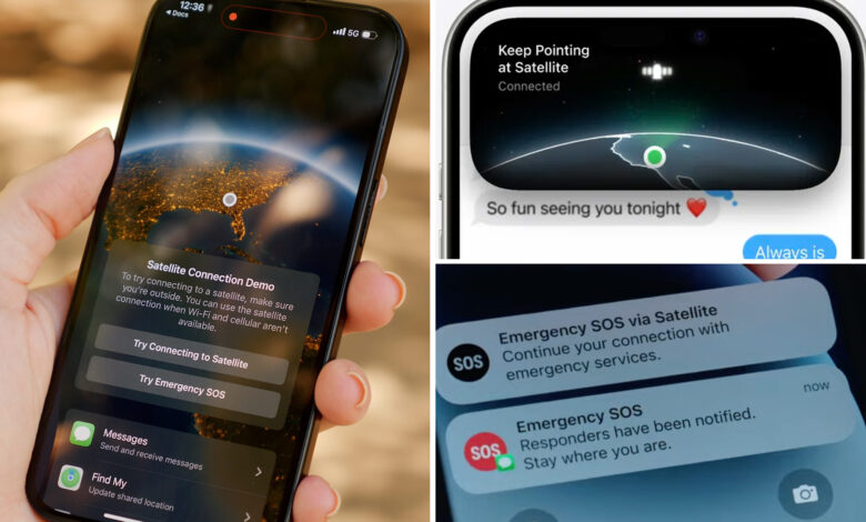 How to make a satellite call to 911 during cell service outages
