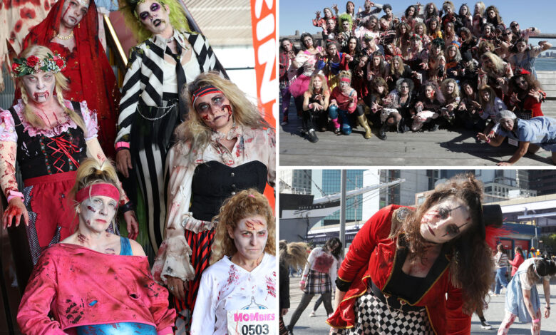 Mombies take Manhattan with their Halloween flash mob