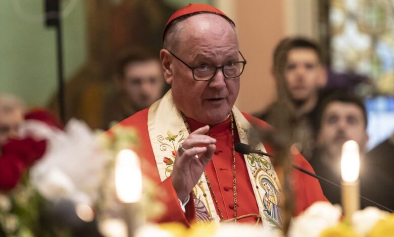 Dolan speaks at Ukrainian Orthodox Church in New York City.