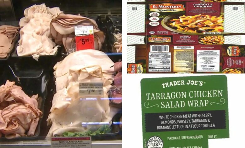 Recall of 10M pounds of meat includes frozen dinners, salads sold to Trader Joe's, Kroger, Amazon Fresh