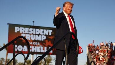 Trump at Coachella rally