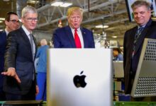 Trump says Apple's Tim Cook called with concerns about EU penalties