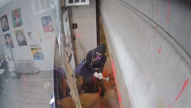 Video shows vandals smashing Rep. Adriano Espaillat’s office with a hammer and red paint