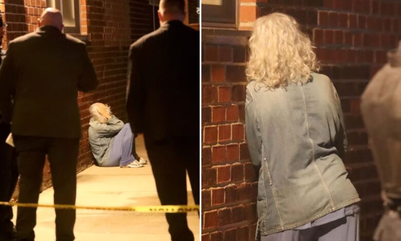 Woman sobs after apparent husband jumps to his death in NYC, heartbreaking photos show