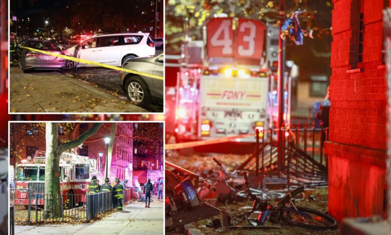 FDNY fire truck involved in crash in NYC Thanksgiving night