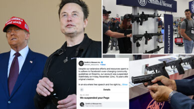 Gunmaker Smith & Wesson applauds Elon Musk's X after getting suspended by Facebook