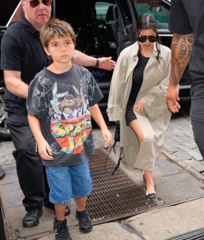 Kourtney Kardashian's Son Mason Looks Grown Up in Rare Outing