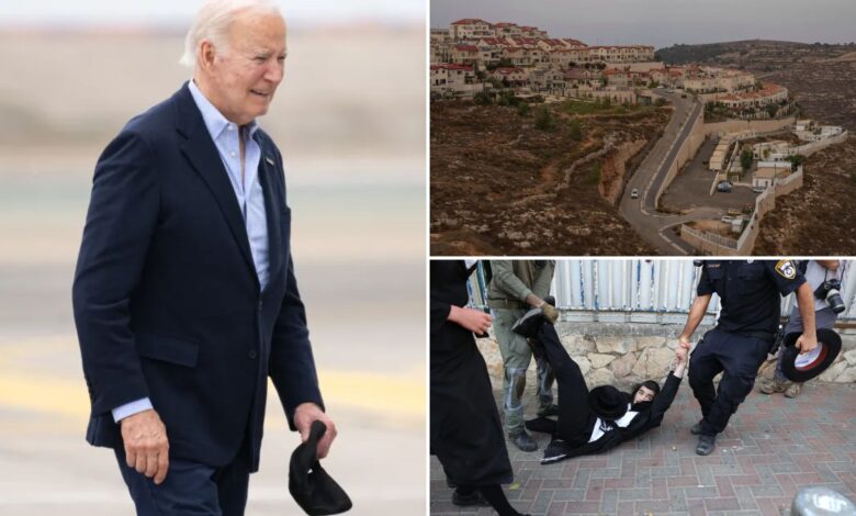 Lame-duck Biden ramps up sanctions on Israelis in final days