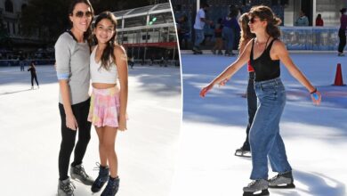 New Yorkers are ice skating in heat wave at Bryant Park e