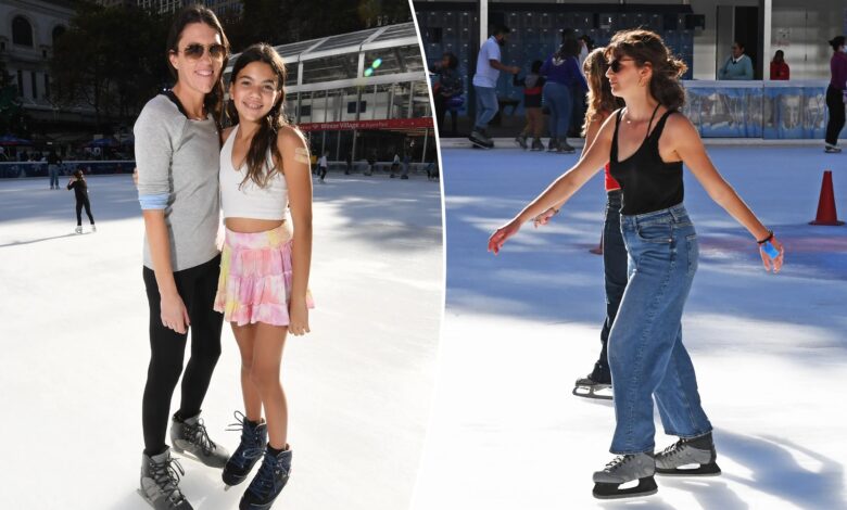 New Yorkers are ice skating in heat wave at Bryant Park e