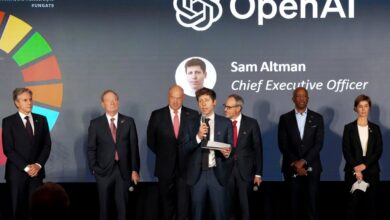 Open AI Chief Executive Officer Sam Altman speaking in September.