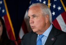 Rep. Carlos Gimenez addresses the media