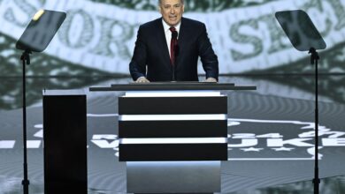 David Sacks, former CEO of Yammer, speaks on stage during Day 1 of the Republican National Convention on July 15, 2024 in Milwaukee, WI.