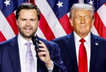 Sen. J.D. Vance and former President Donald Trump