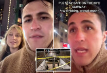 NYC TikToker Chris Olsen 'survives' stabbing on subway car on New Year's Day