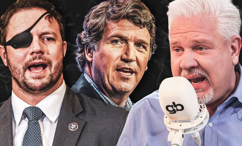 Glenn Beck REACTS to Dan Crenshaw threatening Tucker Carlson
