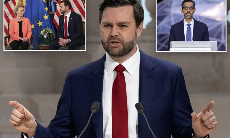 JD Vance warns that 'massive' European regulation may kill AI