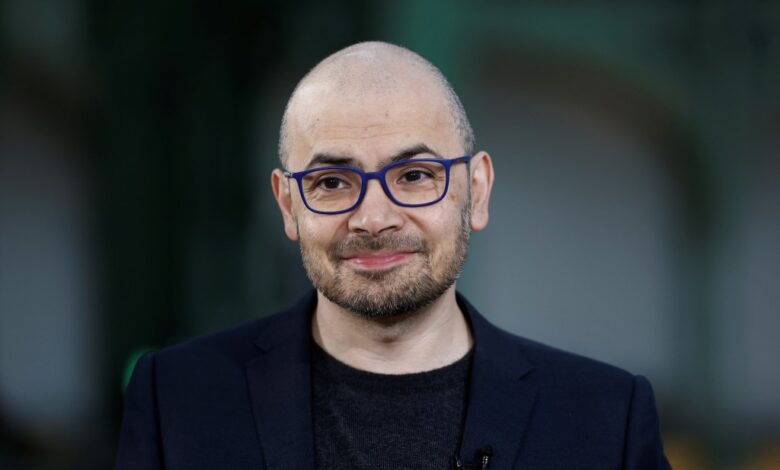 Demis Hassabis, founder and chief executive of Isomorphic Labs, at the AI Action Summit on Feb. 10, 2025.