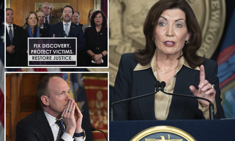 Hochul willing to hold up NY budget 'as long as it takes' to pass discovery changes, involuntary commitment: aide