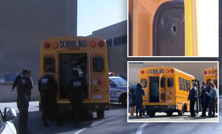 NYC school bus carrying special-needs students struck by gunfire: sources