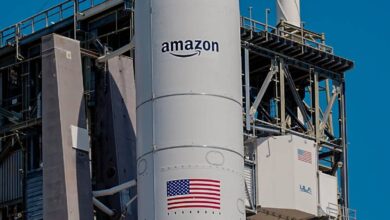 A United Launch Alliance Atlas V rocket is prepared for launch from Cape Canaveral Space Force Station April 28, 2025.