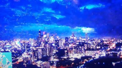 Screenshot of a YouTube video showcasing a meteor over Brisbane