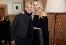 Ellen DeGeneres and Portia de Rossi in 2022.