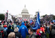 Protesters outside of the Capitol